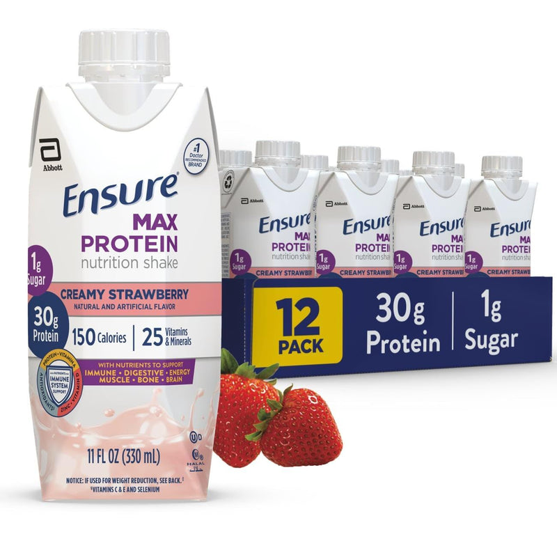 Ensure Ensure Max Protein Nutrition Shake Creamy Strawberry 11 Fl Oz Fitness & Nutrition