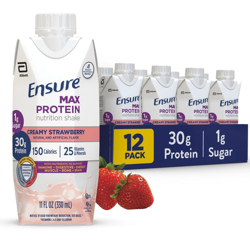 Ensure Ensure Max Protein Nutrition Shake Creamy Strawberry 11 Fl Oz Fitness & Nutrition