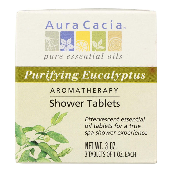 Aura Cacia Purifying Eucalyptus Aromatherapy Shower Tablets (Pack of 3)