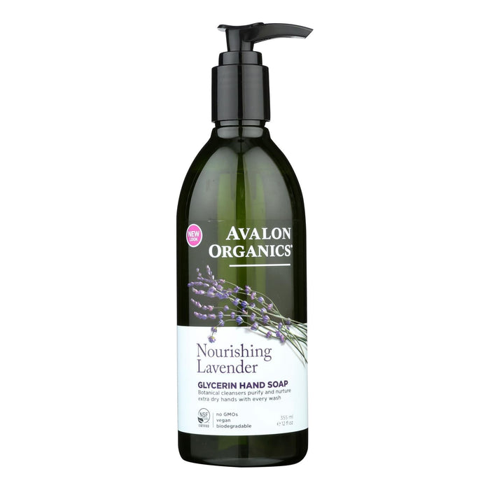 Avalon Organics Glycerin Liquid Hand Soap Lavender (12 Fl Oz)