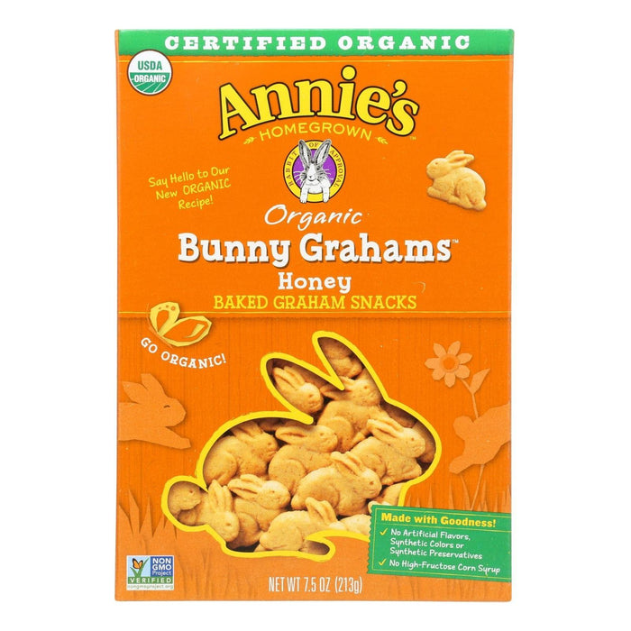 Annie's Homegrown Honey Bunny Grahams (Pack of 12 - 7.5 Oz.)