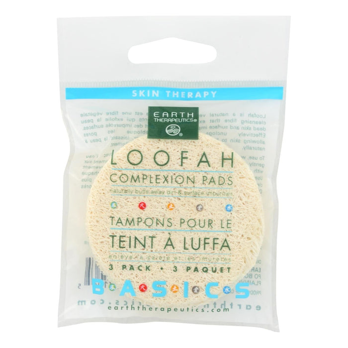 Cozy Farm - Earth Therapeutics Exfoliating & Smoothing Loofah Pads - Pack Of 3