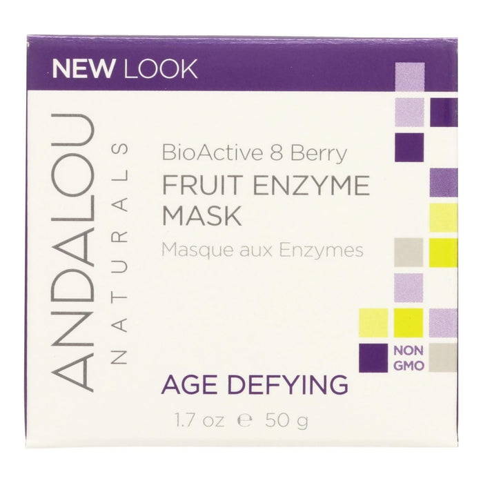 Andalou Naturals Bioactive 8 Berry Fruit Enzyme Mask (Pack of 1.7 Fl Oz)