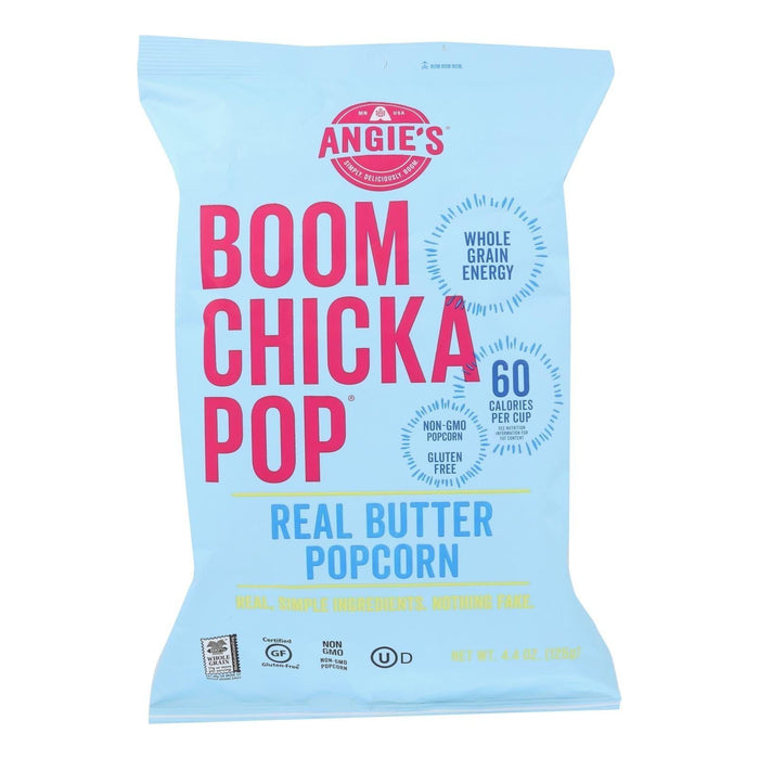 Angie's Kettle Corn Popcorn - Boom Chicka Pop - Real Butter - 4.4 Oz - Case of 12