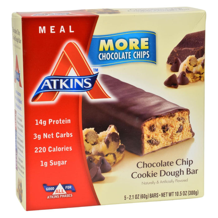 Atkins Advantage Bar (Pack of 5) Chocolate Chip Cookie Dough
