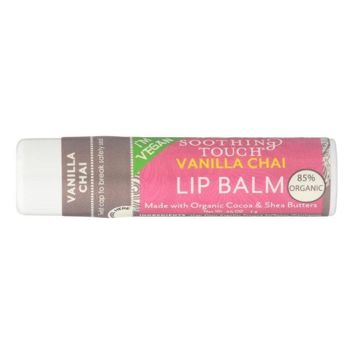 Cozy Farm - Soothing Touch Vegan Vanilla Chai Lip Balm (2 - 0.25 Oz. Each)