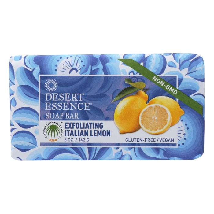 Cozy Farm - Desert Essence Exfoliating Italian Lemon Bar Soap (5 Oz.)