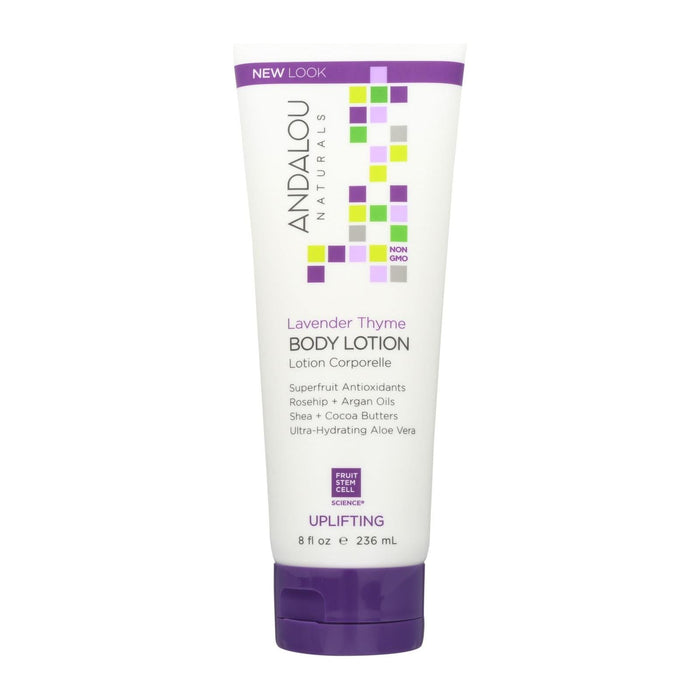 Andalou Naturals Body Lotion (Pack of 8) - Lavender Thyme Refreshing Fl Oz