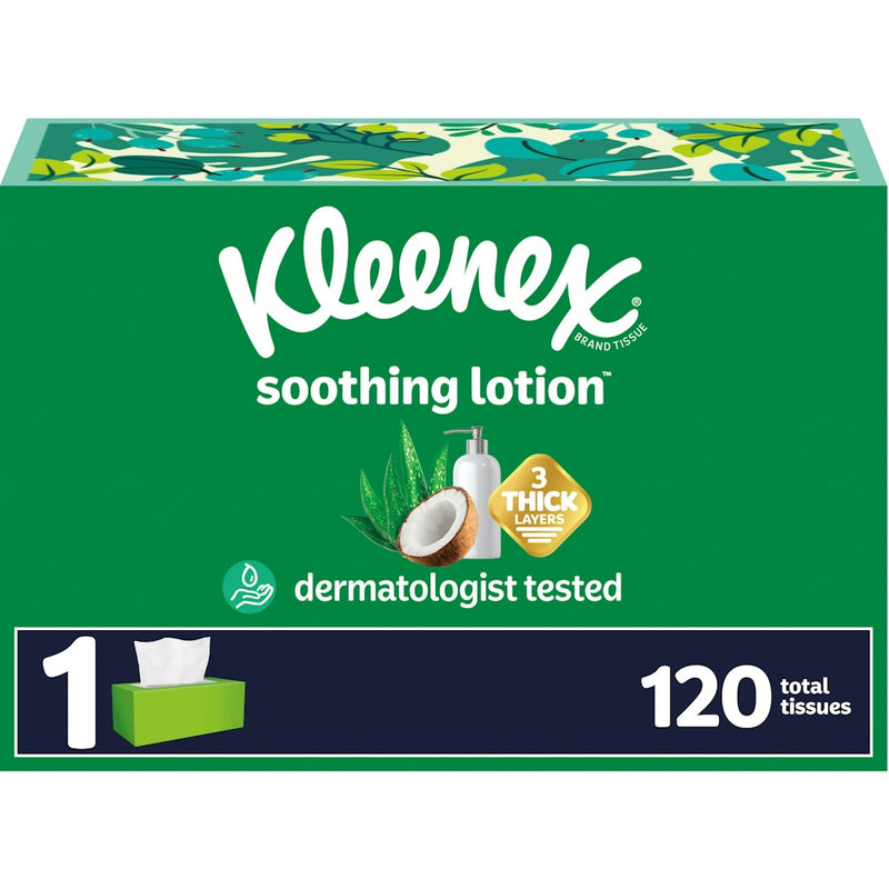 Kleenex Kleenex 3 Ply Coconut Oil + Aloe Soothing Lotion Tissues Facial Tissues