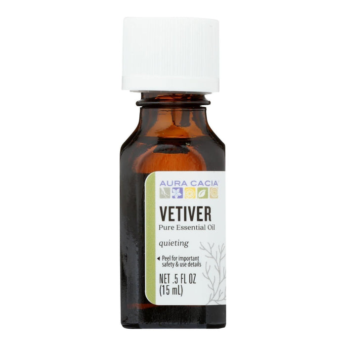 Aura Cacia Vetiver Essential Oil - 0.5 Fl Oz