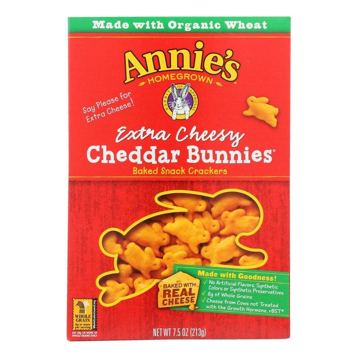 Annie's Homegrown Cheedar Bunnies X-Cheese (Pack of 12 - 7.5 Oz.)