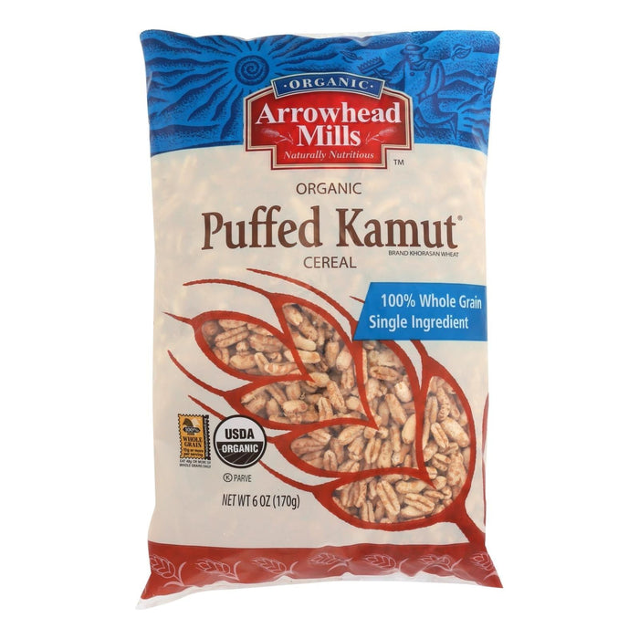 Arrowhead Mills Organic Puffed Kamut Cereal (Pack of 12 - 6 Oz.)