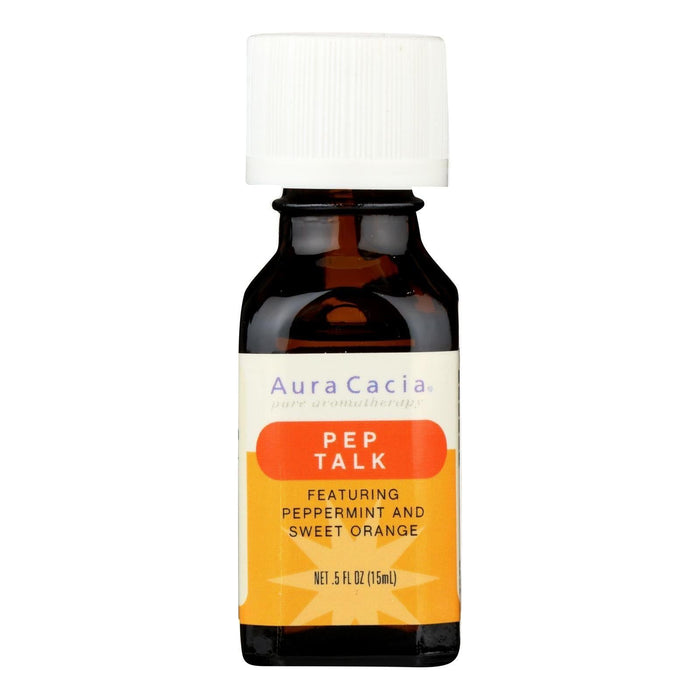 Aura Cacia Essential Solutions Oil - Pep Talk Peppermint and Sweet Orange - 0.5 Fl Oz