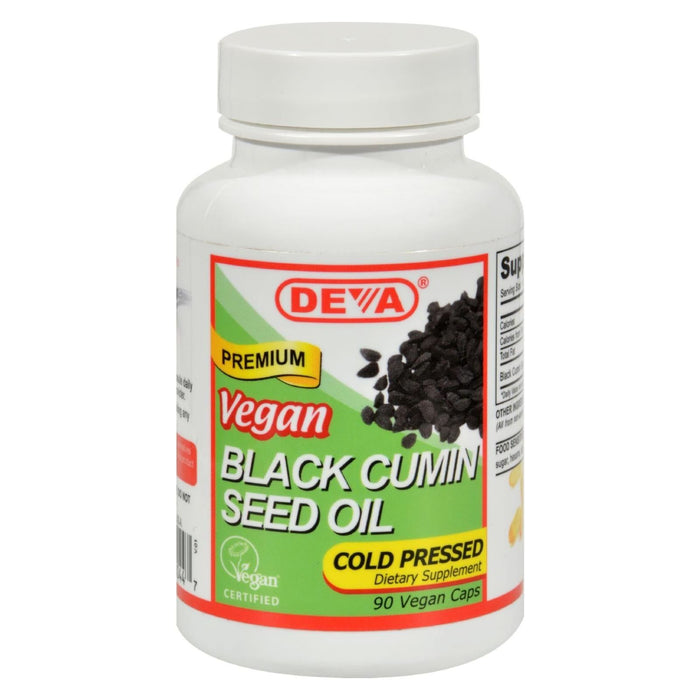 Cozy Farm - Deva Black Cumin Seed Oil Capsules - Vegan Omega-3 Source - 90 Count