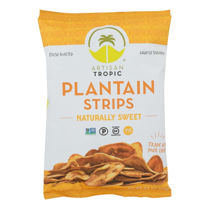 Artisan Tropic Plantain Strips (Pack of 12) - Naturally Sweet, 4.5 Oz.
