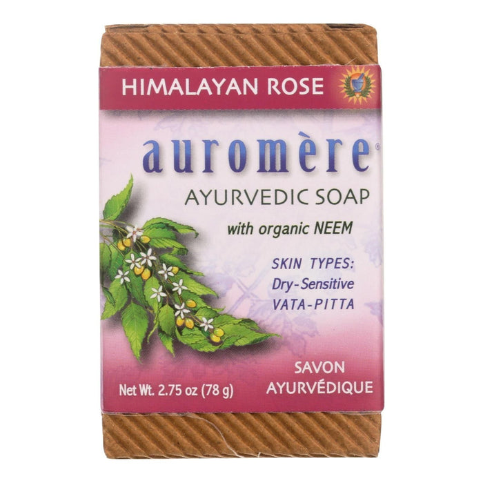 Auromere Ayurvedic Bar Soap (Pack of 2.75 Oz Himalayan Rose)