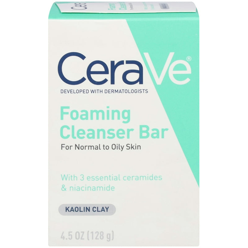 CeraVe CeraVe Foaming Cleanser Bar, Kaolin Clay 4.5 Oz Skin Care