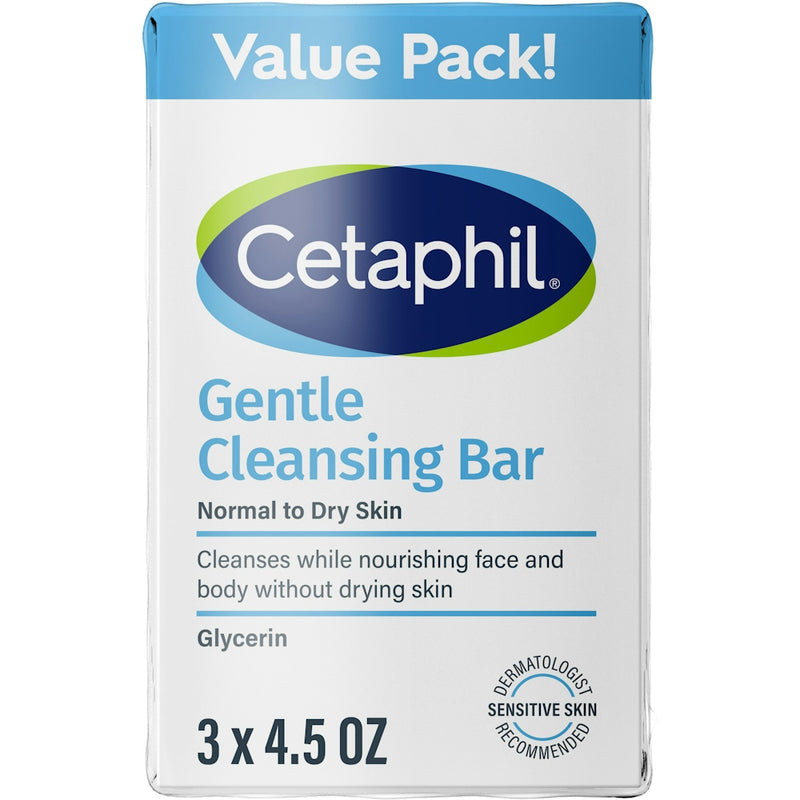 Cetaphil Cetaphil Gentle Cleansing Bar Value Pack!, 4.5 Oz Health & Beauty