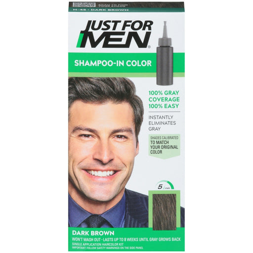 Just For Men Just For Men Original Formula Men’s Hair Color, Dark Brown #45 Shampoo