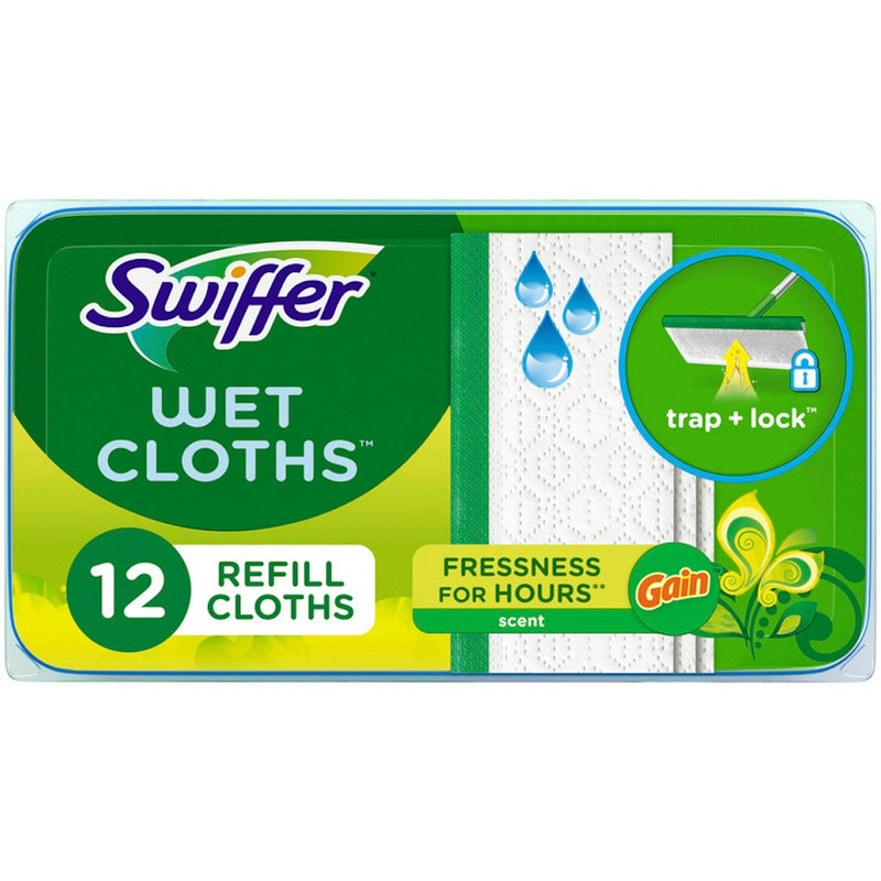 Swiffer Swiffer Sweeper Wet Mopping Cloths, With Gain Scent Saxophone Care & Cleaning Dark Green