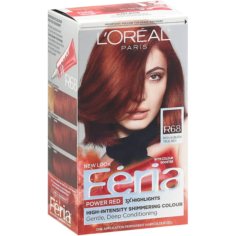 Feria Feria L'Oréal Paris Multi-Faceted Permanent Hair Color - R68 Rich Auburn True Red Hair Color