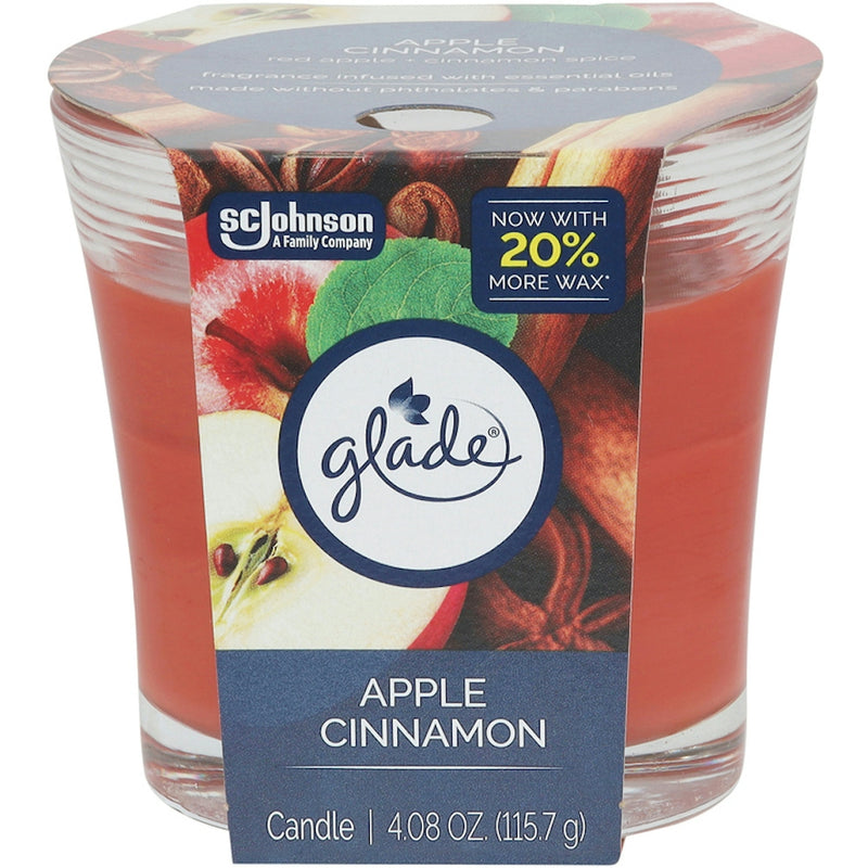 Glade Glade Candle, Apple Cinnamon Candles White Smoke