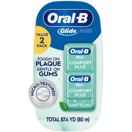 Oral-B Oral-B Glide Pro-Health Comfort Plus Dental Floss, Mint, 43.7 Yards (2 Pack) Dental Floss
