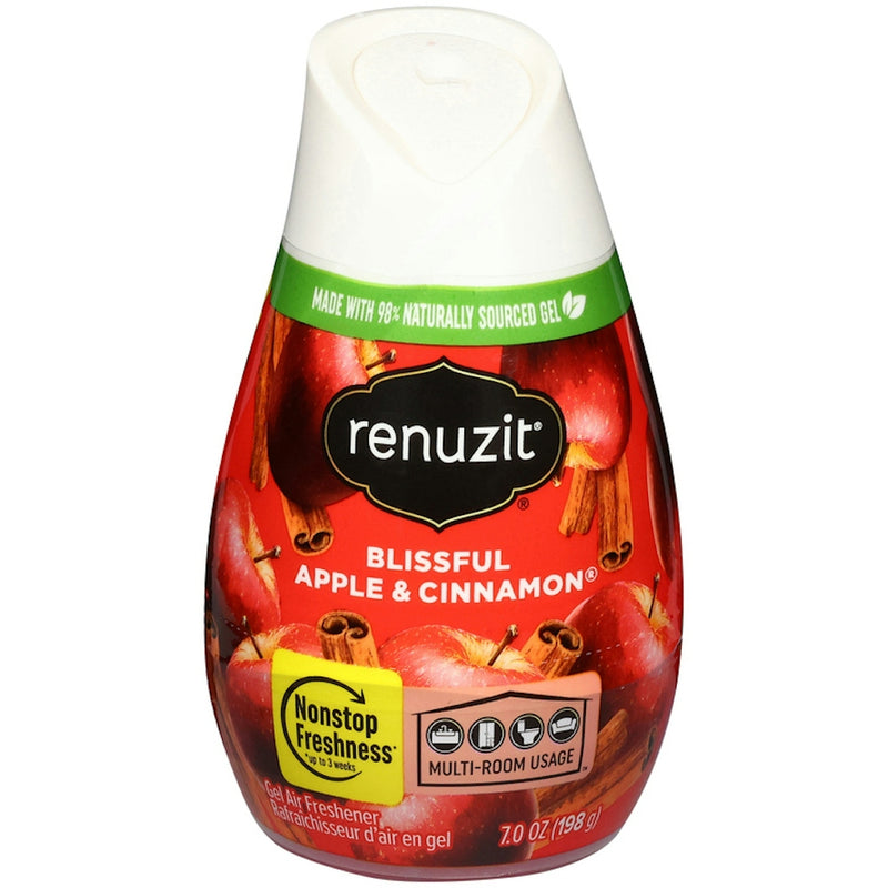 Renuzit Renuzit Blissful Apple & Cinnamon Gel Air Freshener, 7.0 Oz Air Fresheners White Smoke