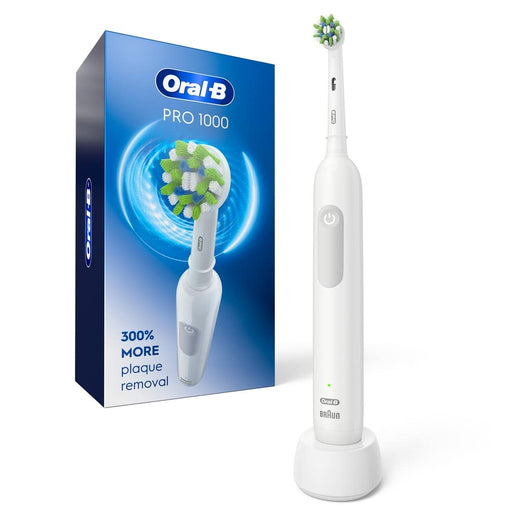 Oral-B Oral-B White Pro 1000 Power Rechargeable Electric Toothbrush, Powered By Braun Toothbrushes