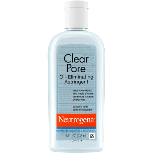 Neutrogena Neutrogena Clear Pore Oil-Eliminating Facial Astringent With 2% Salicylic Acid AcneTreatment Skin Care