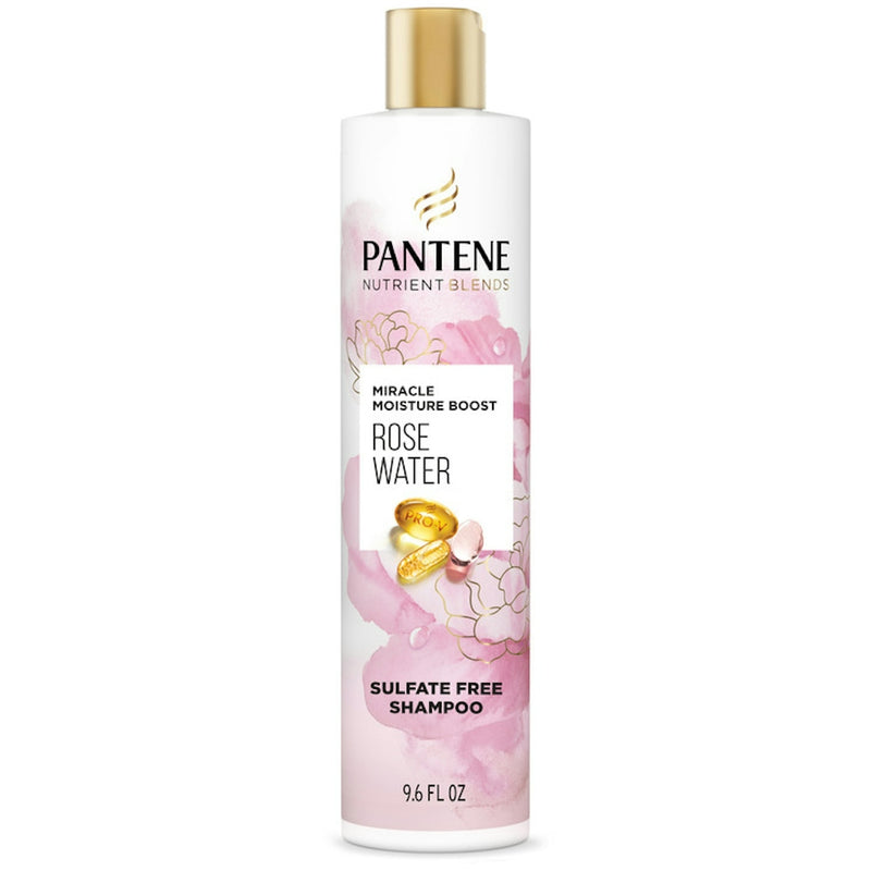 Pantene Pantene Nutrient Blends Miracle Moisture Boost – Sulfate-Free Rose Water Shampoo (9.6 Fl Oz) Shampoo