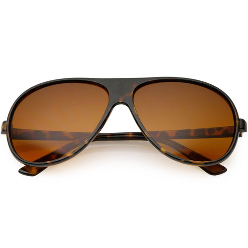 zeroUV 1980's Retro Oversize Blue Light Filtering Lens Aviator Sunglasses C699 Sunglasses