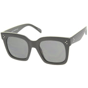 zeroUV Bold Oversize Horned Rim Flat Lens Sunglasses A101 Sunglasses