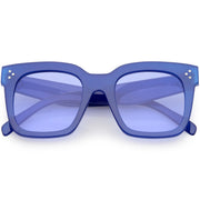 zeroUV Bold Oversize Horned Rim Flat Lens Sunglasses A101 Sunglasses