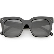 zeroUV Bold Oversize Horned Rim Flat Lens Sunglasses A101 Sunglasses