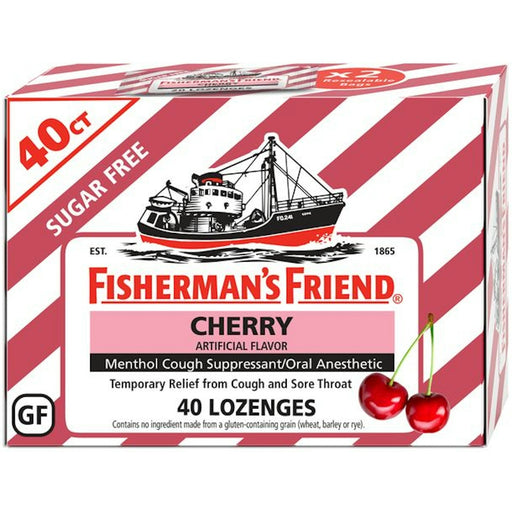 Fisherman's Friend Fisherman's Friend Lozenges Cherry Sugar Free 40Ct Health & Beauty White Smoke