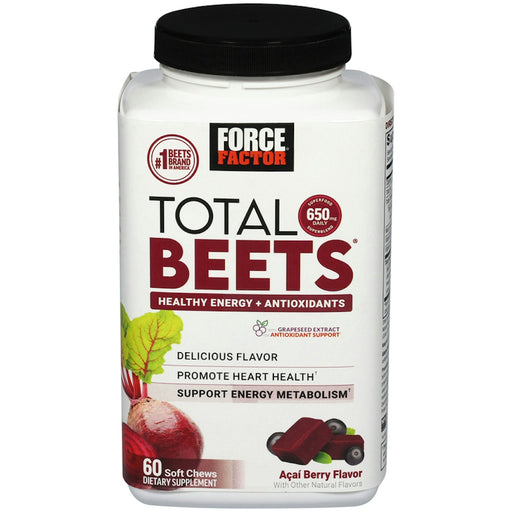 Force Factor Force Factor® Total Beets™ Soft Chews – Acai Berry Flavor Vitamins & Supplements