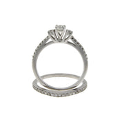 Bids.com .45ct Diamond Engagement Ring Set 14KT White Gold Rings