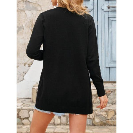 Long Sleeve Knit Ribbed Cardigans H73A2BFD96