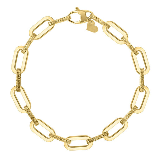 Bids.com 14k Yellow Gold Diamante Paperclip Chain Bracelet (7.00 mm) Bracelets