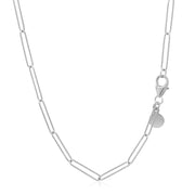Bids.com 14k White Gold Wire Paperclip Chain (2.7mm) Necklaces