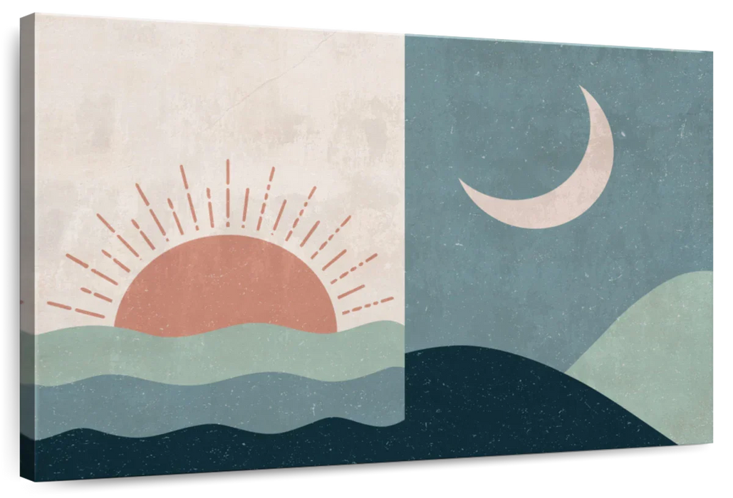 Boho Sunrise And Sunset II Wall Art