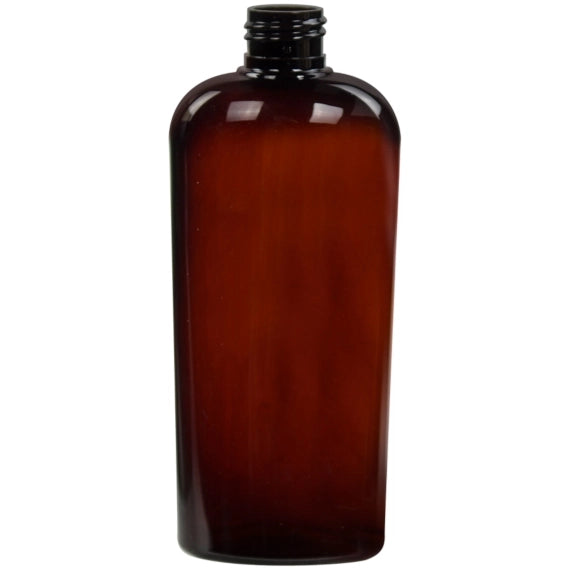 Generic Amber Gradient Oval PET Bottle - 8 oz (12 Pack) Science & Laboratory