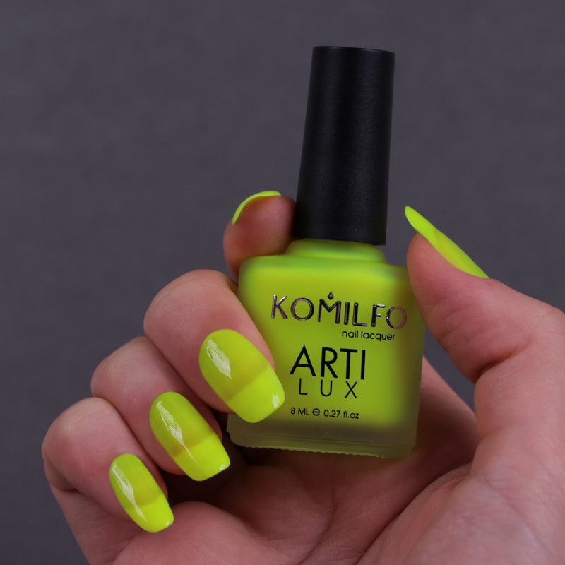 nbmsupply KOMILFO ARTILUX 031 NAIL REGULAR POLISH(NOT A GEL)(BRIGHT LEMON, NEON), 8 ML 222031