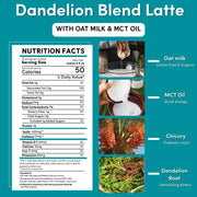 Teeccino Instant Dandelion Herbal Latte Instant Latte