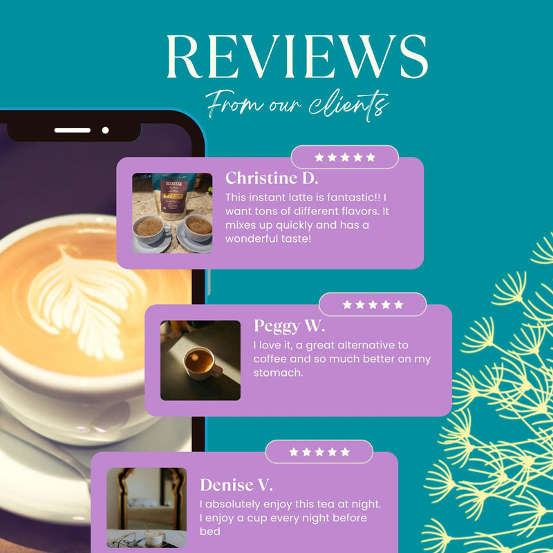 Teeccino Instant Dandelion Herbal Latte Instant Latte
