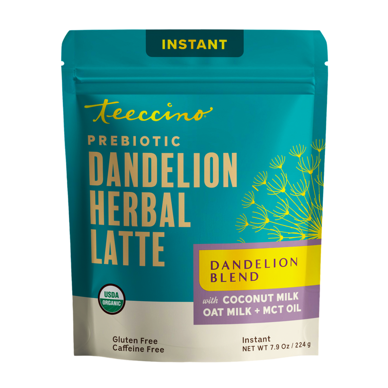Teeccino Instant Dandelion Herbal Latte Instant Latte Dark Cyan Instant Latte