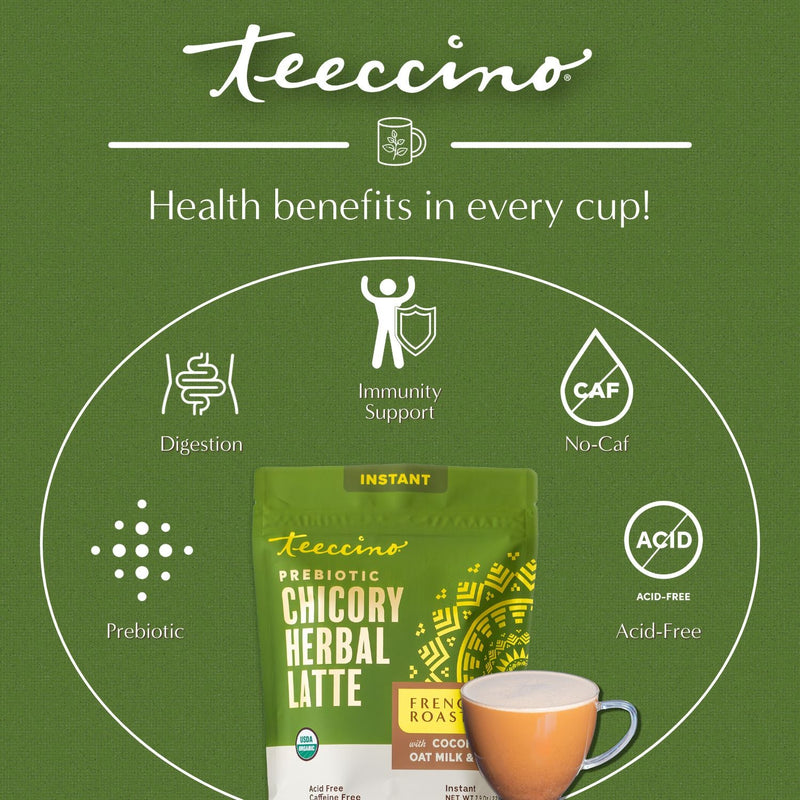 Teeccino Instant French Roast Herbal Latte Instant Latte