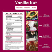 Teeccino Instant Vanilla Nut Herbal Latte Instant Latte