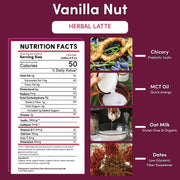 Teeccino Instant Vanilla Nut Herbal Latte Instant Latte